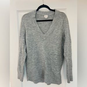 Target A New Day Gray V-Neck Sweater | XS